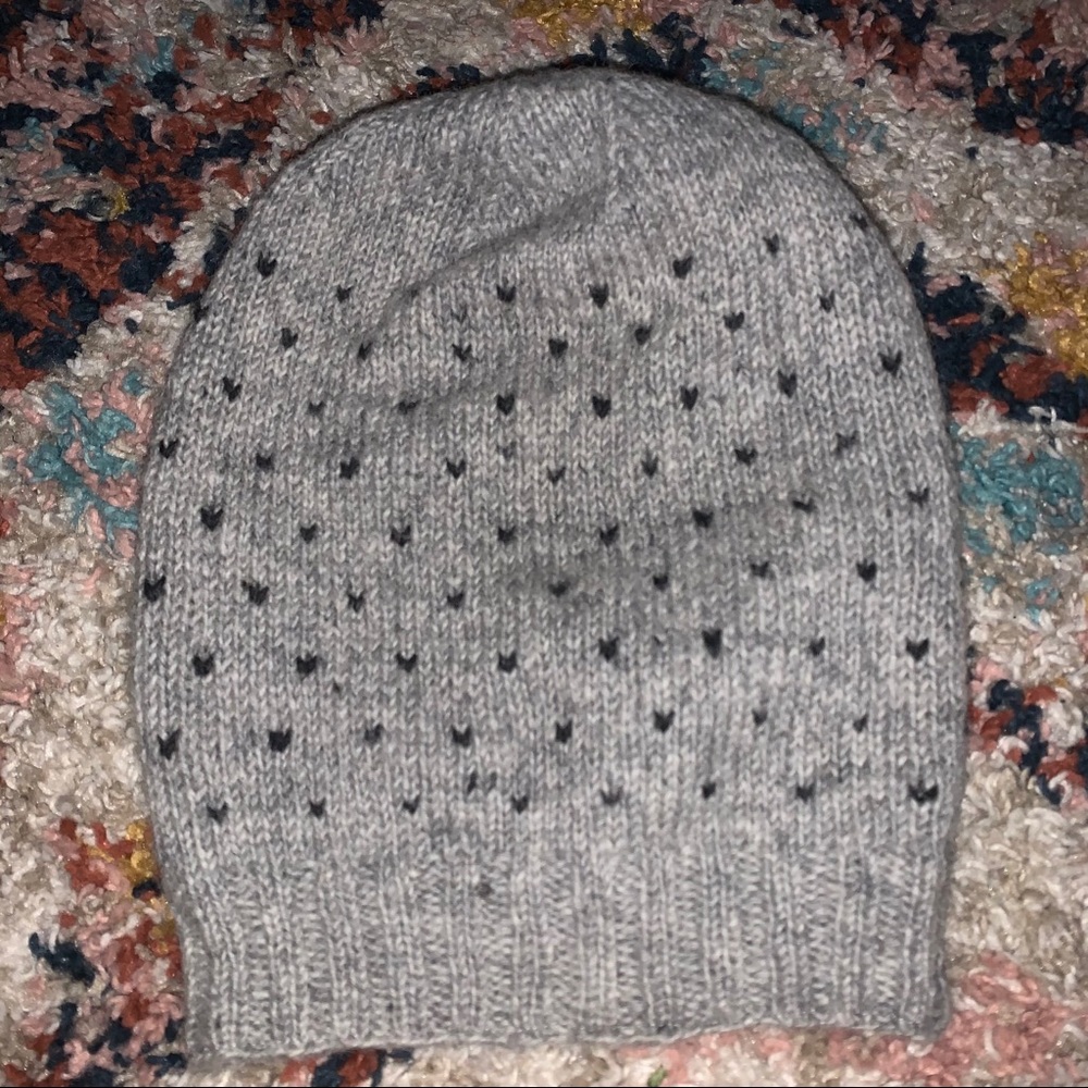 Gray Heart Beanie🖤